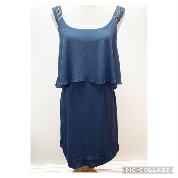 Anthropologie Dresses & Skirts - Anthropologie Maeve dark navy blue dress 2